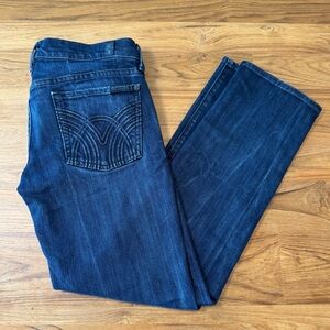 7 For All Mankind Jeans Women’s 27 Straight Leg Flood 26” Inseam Straight Jeans